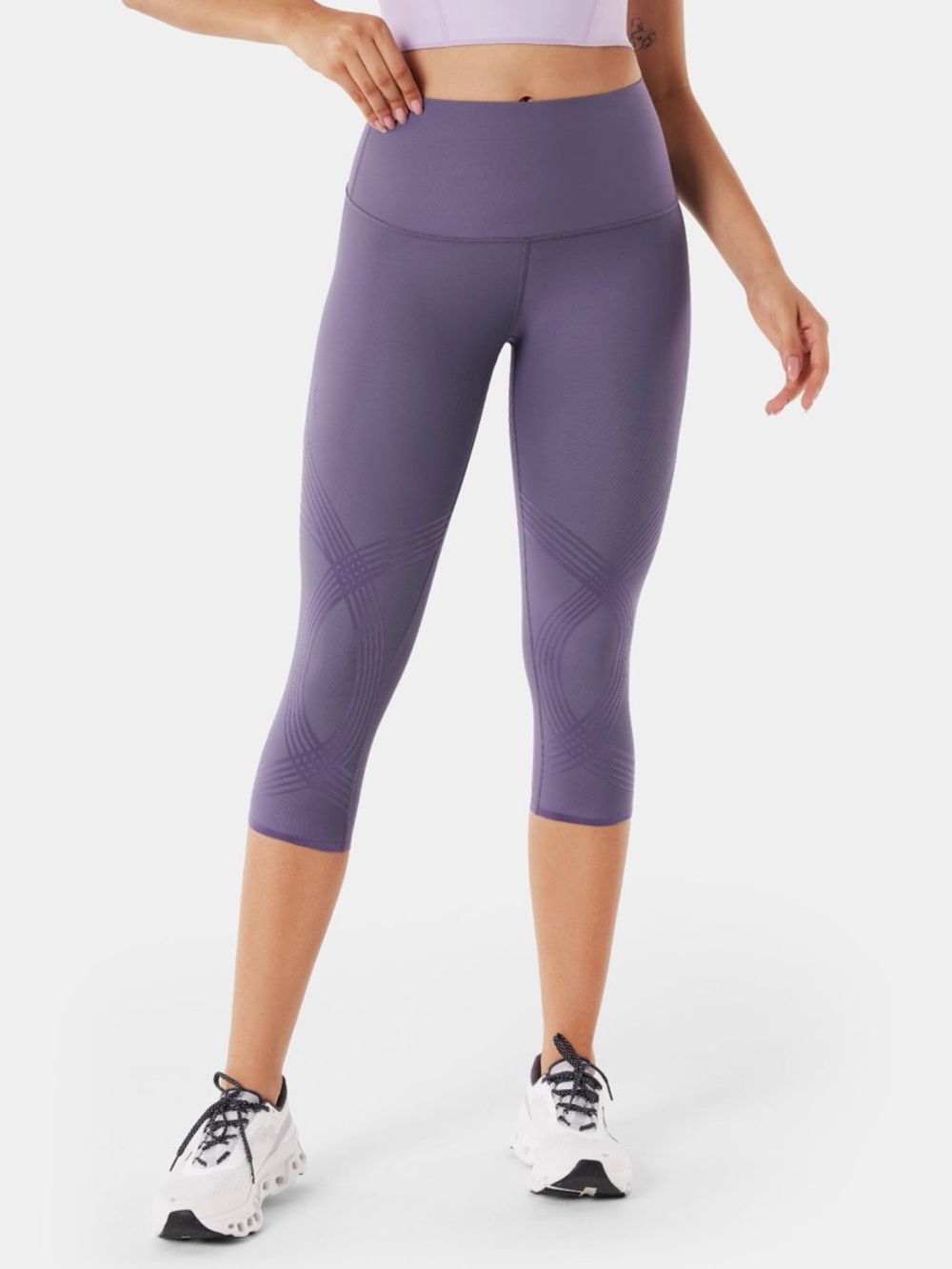 Fanka Women's Body Sculpt Capri Leggings Wineberry 4XL